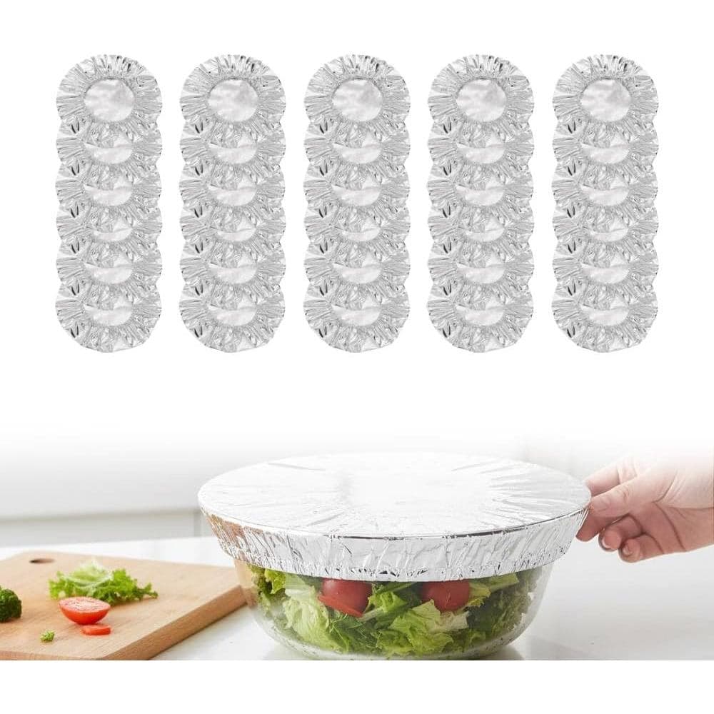 Tampas de Alumínio Reutilizáveis para Alimentos: Isolantes de Calor, Preservadoras de Frescor, Tampas Flexíveis para Pre