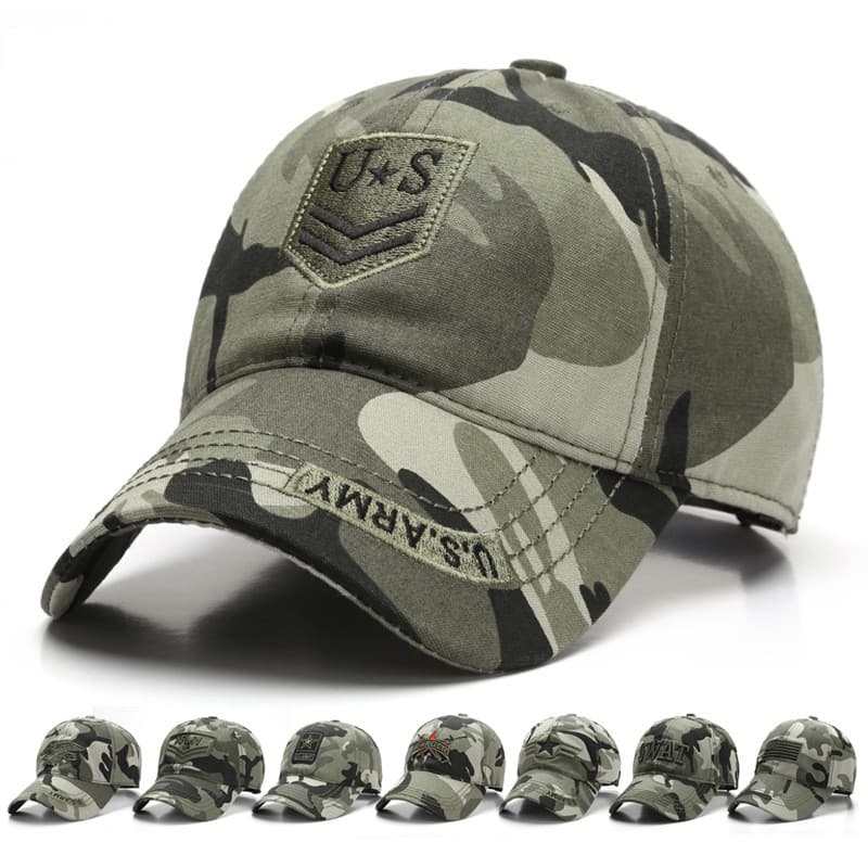 Chapéu masculino camuflagem boné de beisebol ao ar livre boné de pico feminino verão protetor solar ao ar livre montanhi