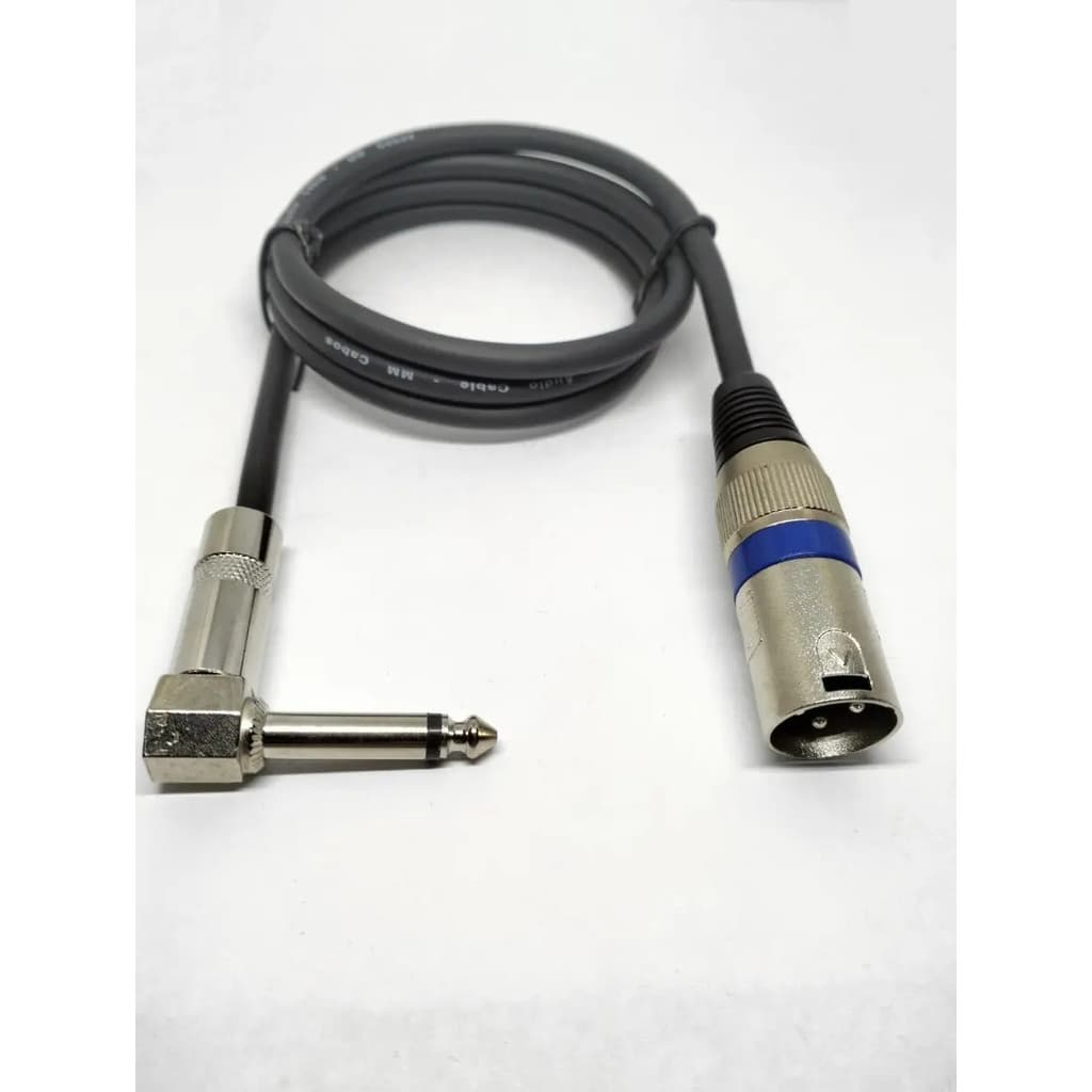 Cabo P/ Microfone P10 Mono 90° X Xlr Canon Macho 90CM