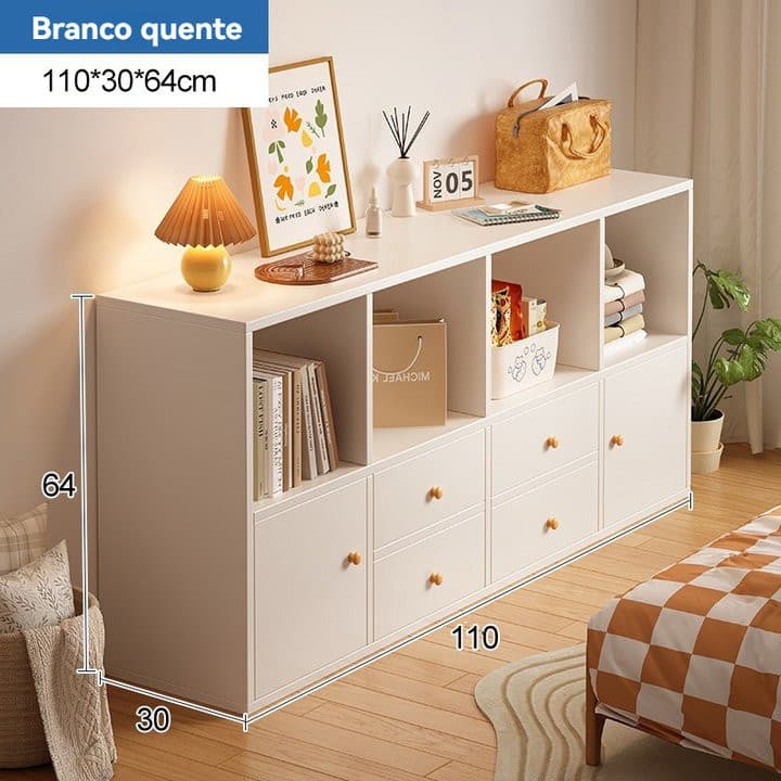 Armário de arrumação, estante multifuncional, armário de arrumação para sala de estar e quarto