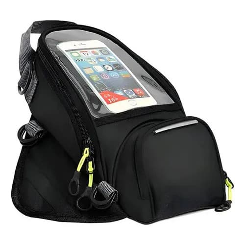 Alforge Bolsa Mala Universal De Tanque Da Moto Com Imã Preto
