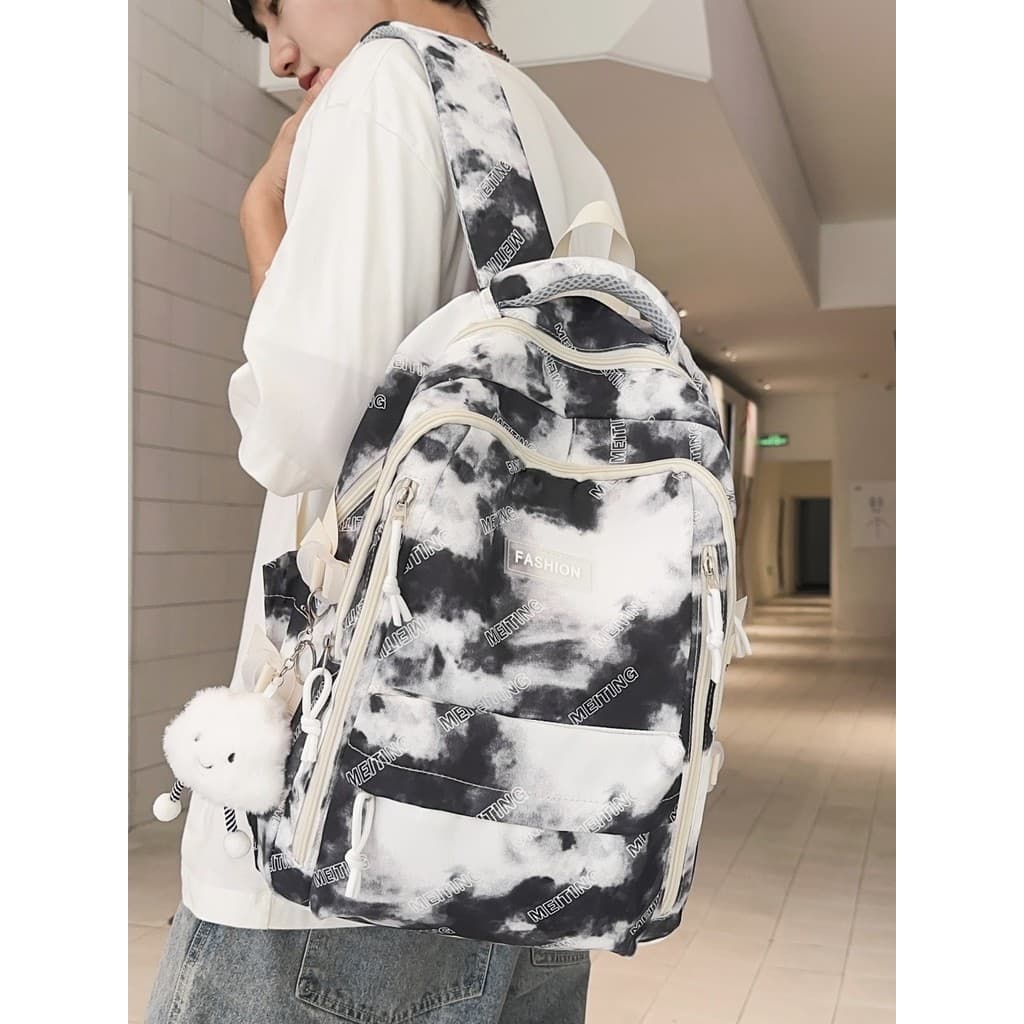 Tie-Dye mochila júnior meninos do ensino médio estudantes do ensino médio nicho ins mochila Campus de alto valor masculi