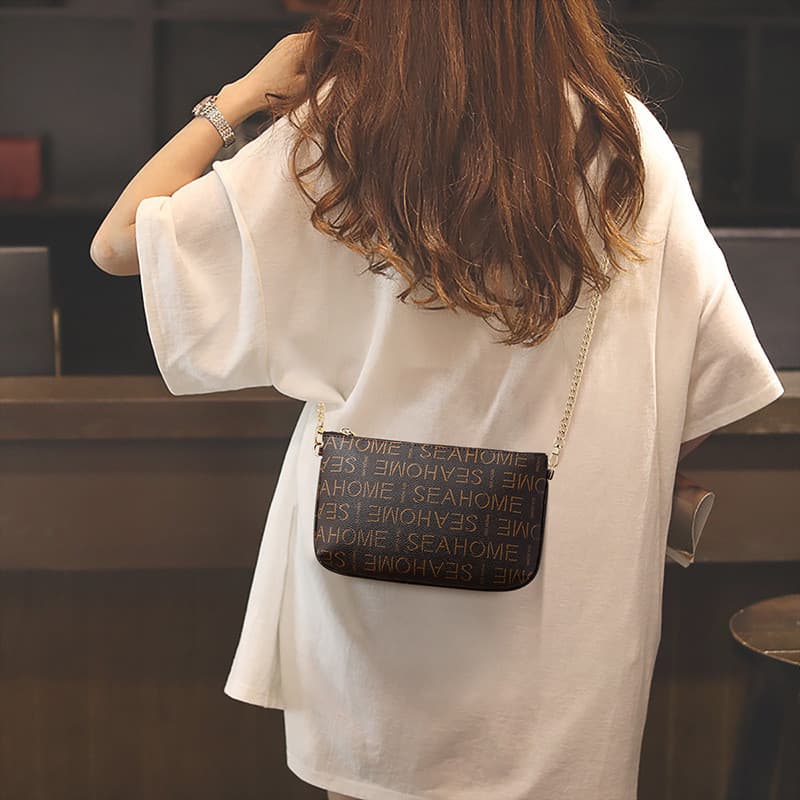 Bolsa feminina novo estilo presbiopia saco do telefone móvel corrente pequena bolsa de ombro High-End saco do mensageiro