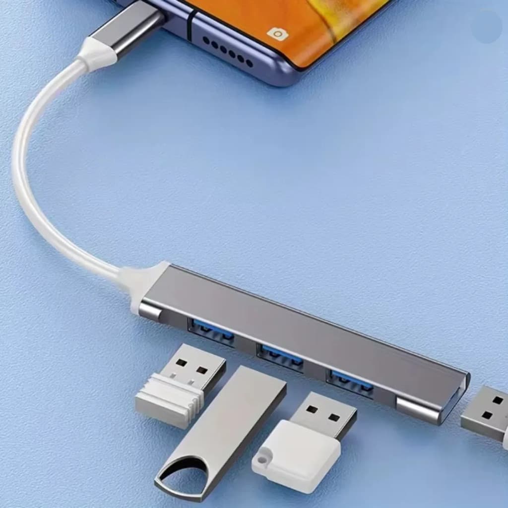 Hub Usb Tipo C Para Usb 3.0 2.0 Adaptador 4 Portas Notebook