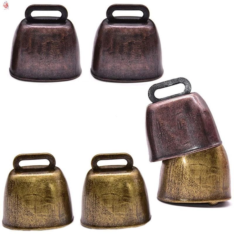 6 peças de sinos de metal/sinos vintage para vacas/campainhas para ovelhas/sinos de ferro fundido com campainhas
