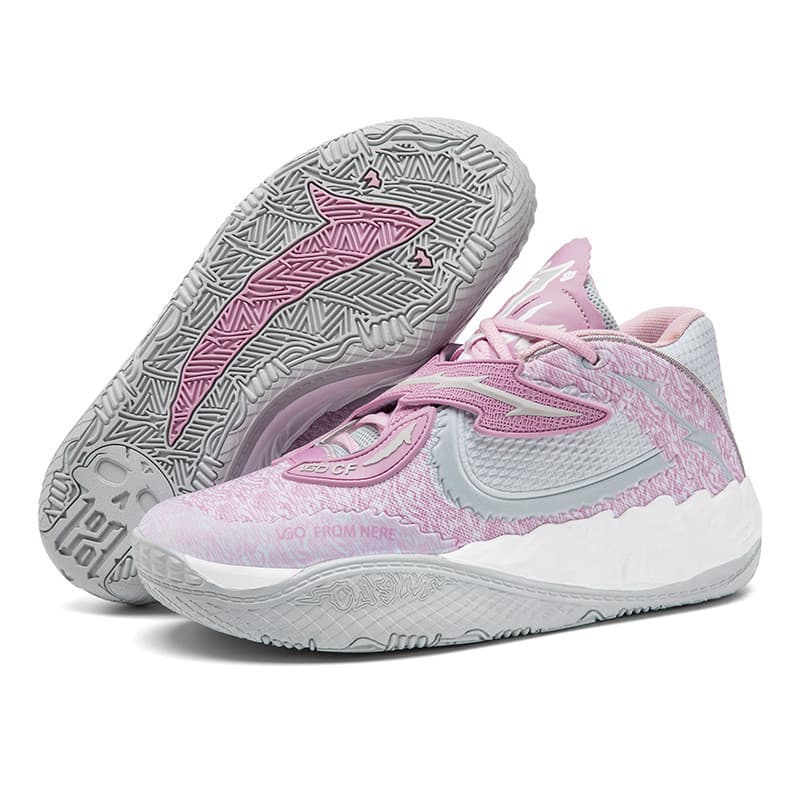 Três bolas 5a geração Lamero Bauer Velcro tênis de basquete tendência ao ar livre antiderrapante combate real sapatos de