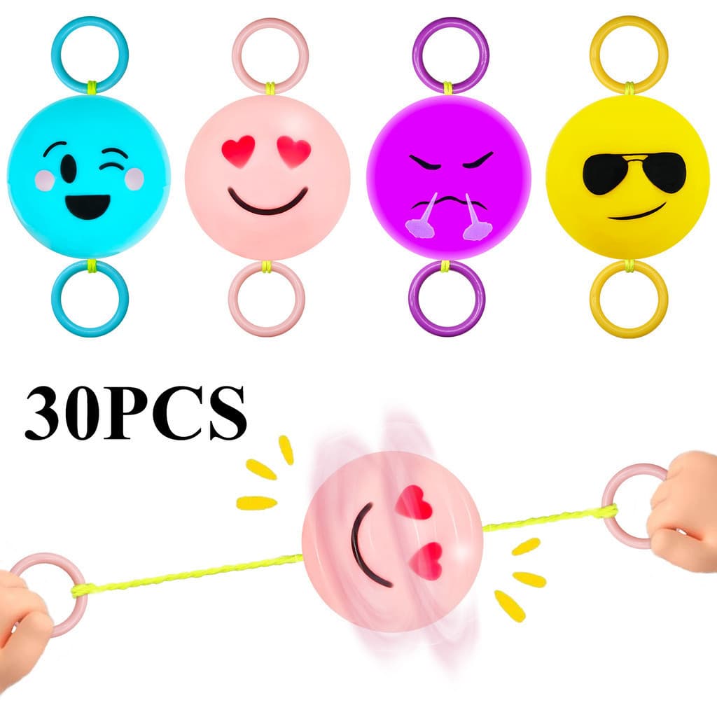 30 peças de brinquedos nostálgicos: bolas anti-stress, volantes giratórios, apitos, brinquedos educativos para coordenaç