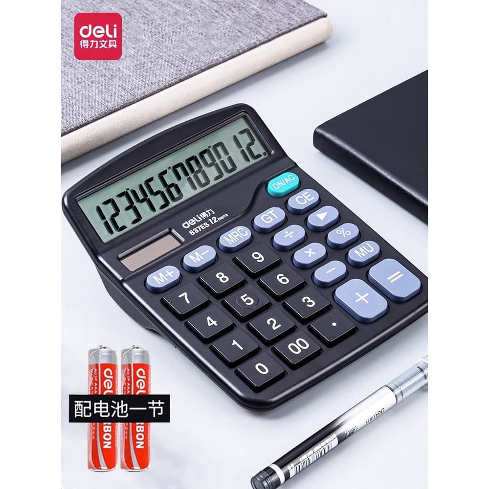 Calculadora Deli Office Use 837ES Computador comumente usado Médio Escritório Calculadora financeira dedicada Pronúncia
