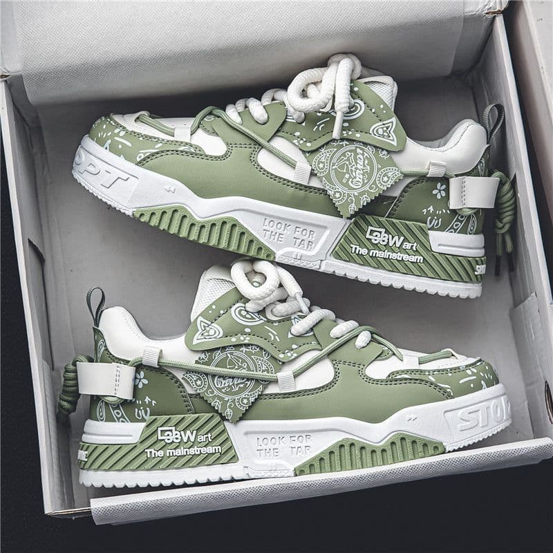 Sapatos masculinos novo estilo inverno All-Match nicho Original Casual sapatos planos esportes de sola grossa pão aument