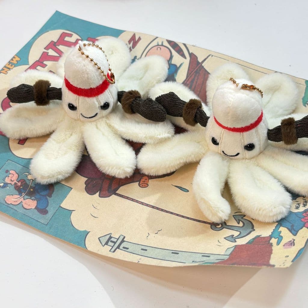 Desenhos animados dos desenhos animados Badminton boneca de pelúcia brinquedo boneca de alto valor bonito saco pingente