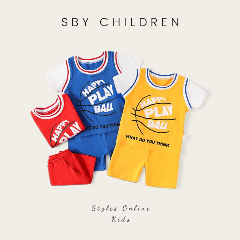 Meninos verão camiseta 2024 novo estilo crianças basquete esportes terno grandes crianças verão falso de duas peças tern