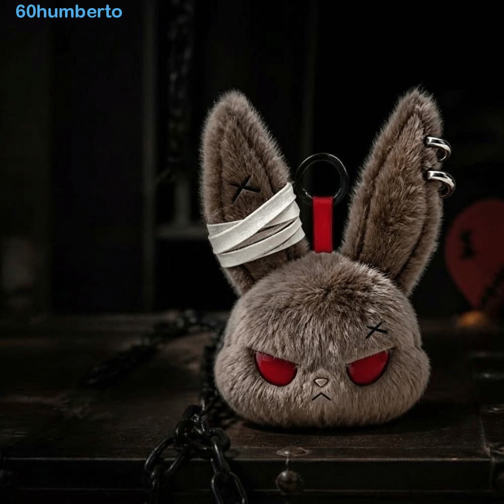 Chaveiro De Coelho Enrolado HUMBERTO , De Pelúcia De Animal Gótico , Brincos De Argola Com Pingente De Bolsa Estilo Escu