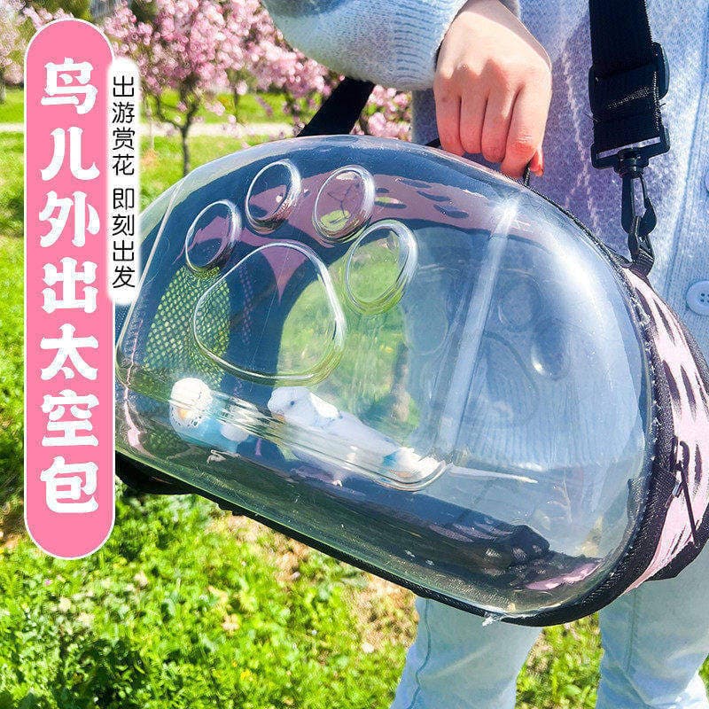 Gaiola para passeio de papagaio, gaiola portátil para pássaros, Diagonal, portátil, gaiola para pássaros Xuanfeng, pele