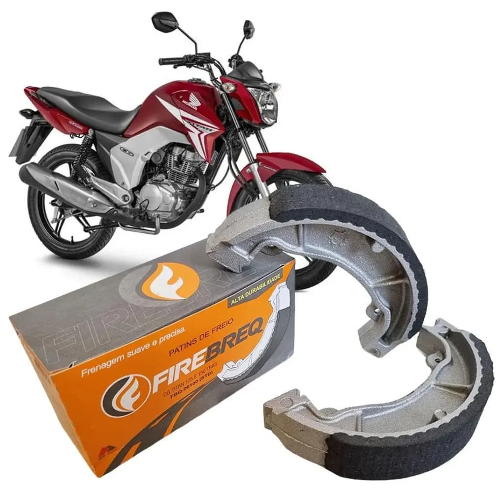 Patim Lona Freio CG 125 150 160 Titan Fan Firebreq