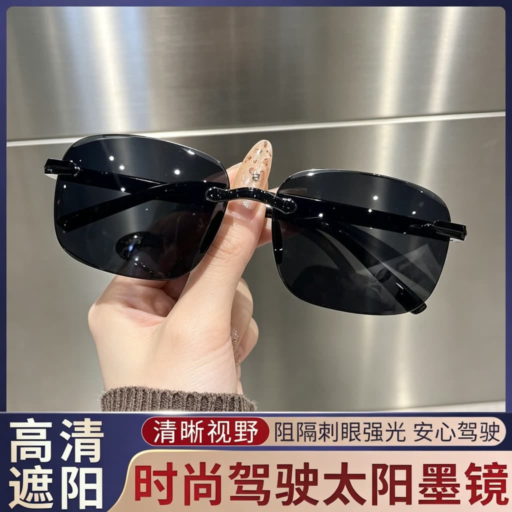 Protetor solar ao ar livre óculos de sol masculino condução óculos de sol Anti-ultravioleta moda High-End Casual All-Mat