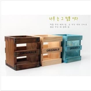 Cinco anos oito classe coreano papelaria ZAKKA estilo Retro de madeira simples caneta titular única grade A482