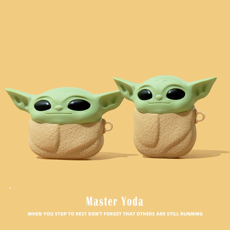 A capa para fones de ouvido Baby Yoda é compatível com AirPods 4, a nova capa para fones de ouvido AirPods de 2024 SFYY.