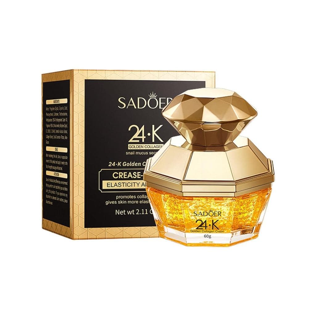 Para os cremes faciais Sadoer 24K Golden e Collagen, hidratante facial, loção para o rosto, creme para cuidados com a pe