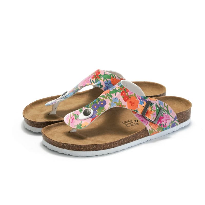 2026 Rui Foot Novo Estilo Chinelos de Cortiça Femininos Desgaste Exterior Senhoras Sapatos de Praia Estudante Sapatos de