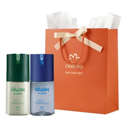 Presente Natura Deo Corporal Masculino Kit C/2 100ml Kaiak Kaiak Deo