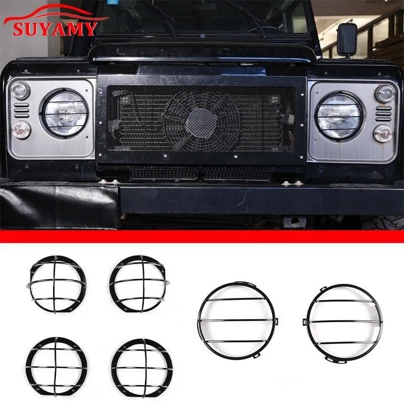 Para Land Rover Defender 2004-2019 Quadro De Proteção Do Farol Automático Suporte De Montagem Da Luz Traseira Proteger C
