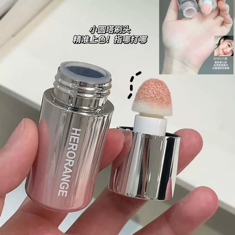 Herorange líquido blush líquido creme água luminosa pele Nude maquiagem renderização de cores baixa saturação expansão p