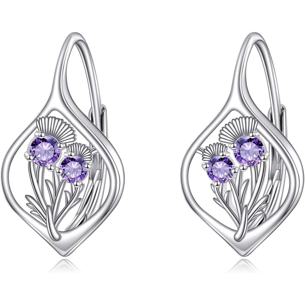 Brincos de Flor em Prata Esterlina, Brincos Pendentes Boho, Joias de Presente para Mulheres