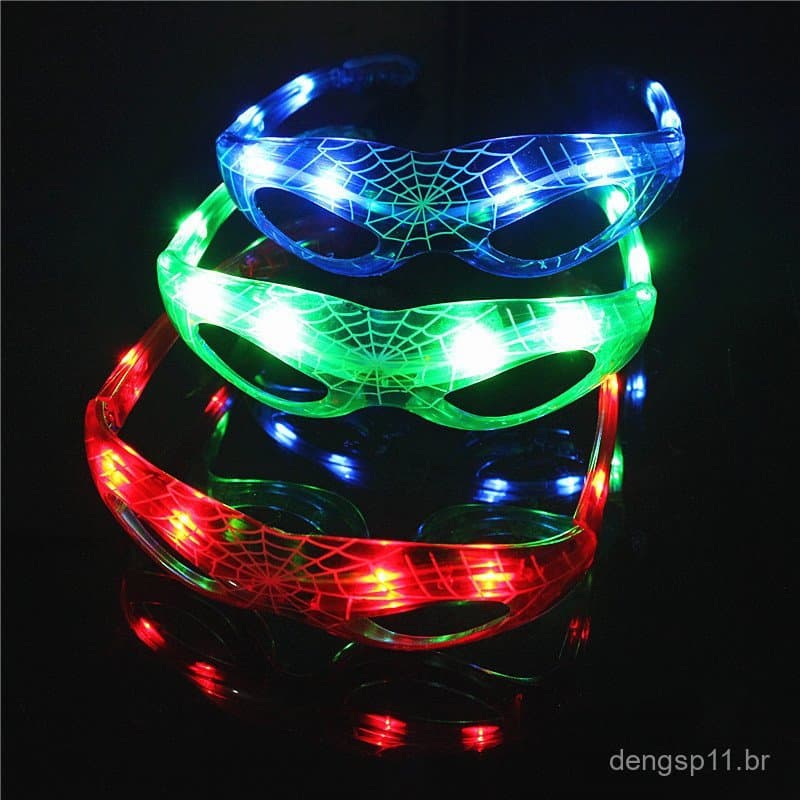 Light-Up Glasses with LED Flashing Lights - Óculos de Festa com Luzes LED Piscantes - Óculos de Festa com Luzes LED Pisc