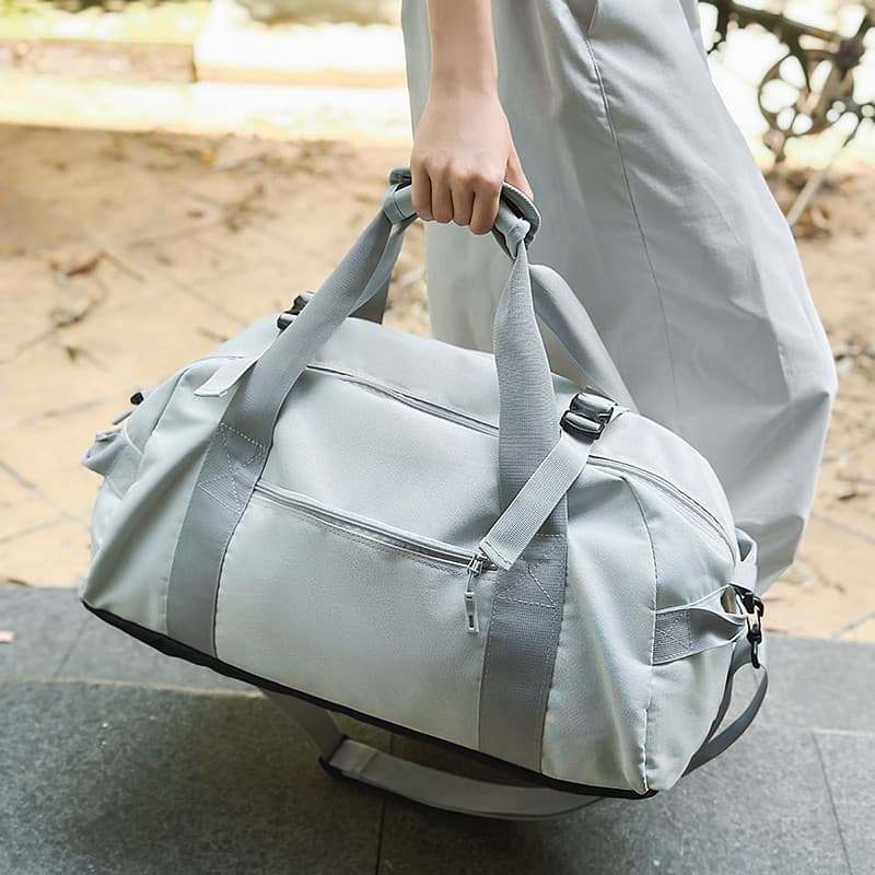 Bolsa de viagem unissex de grande capacidade, bolsa esportiva para academia, leve, multifuncional, curta distância, viag