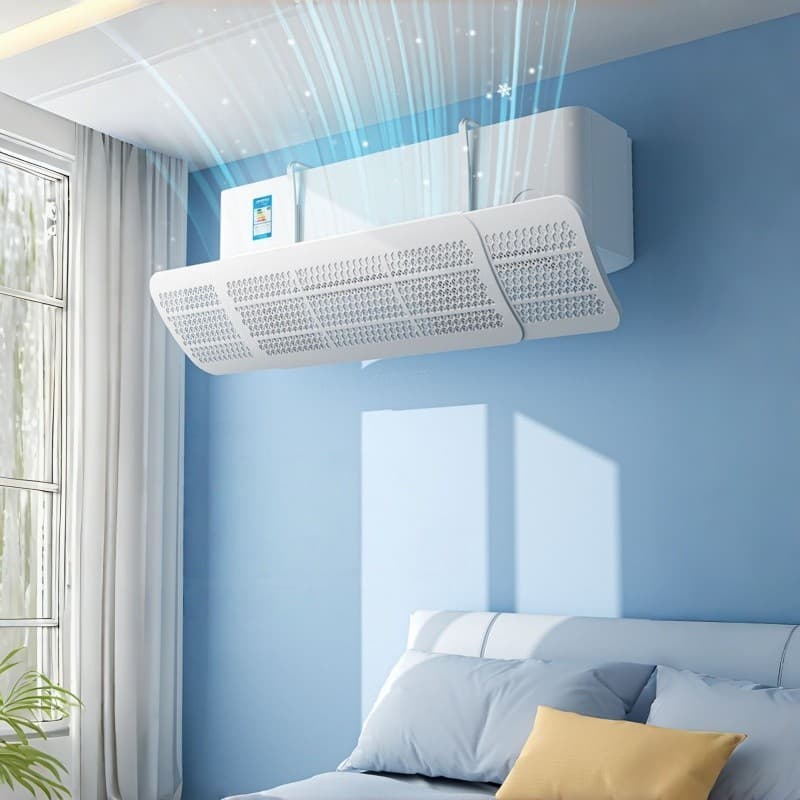 Acessório Para Ar Condicionado Defletor Ajustável Protetor Vento Frio Split