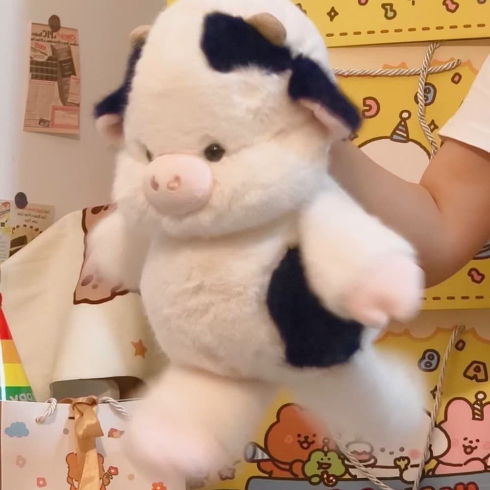 40cm Pelúcia Boi das Terras Altas Fofo Macio Travesseiro Antiestresse Acolhimento Bebê Vaca Escocesa Acompanhamento