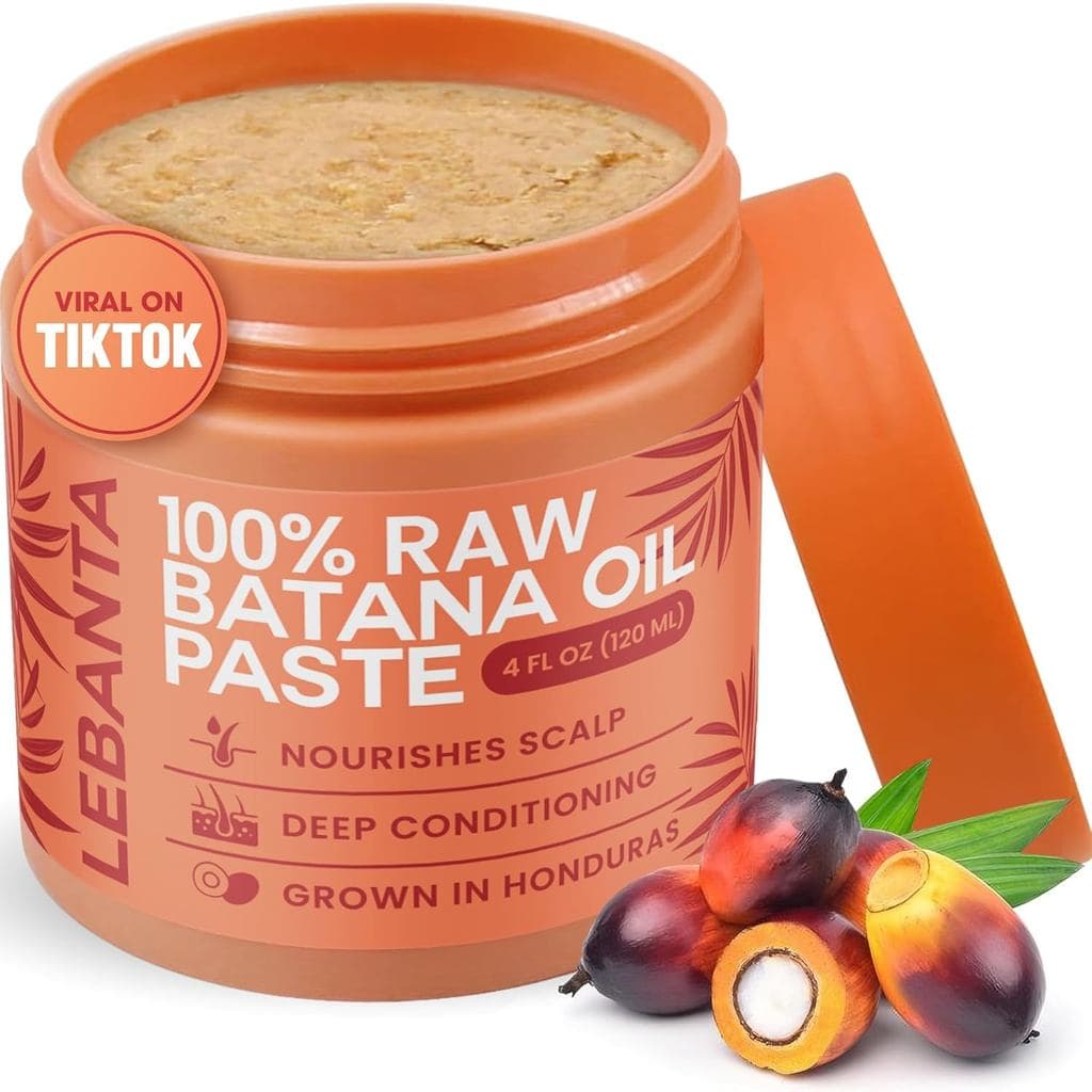 O Óleo de Batana Cru Lebanta promove o crescimento capilar – 100% puro e orgânico, 4 oz de Batana, proveniente de Hondur