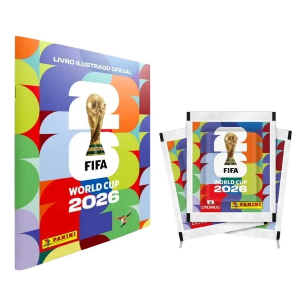 Kit Álbum Copa Do Mundo 2026 Panini Capa Mole + 50 Envelopes