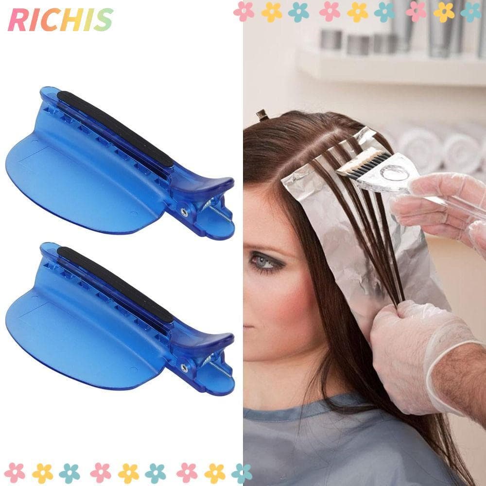 [RICHIS]  Clipe separador de mechas profissional para coloração, corte e alisamento, ferramenta de isolamento de fios