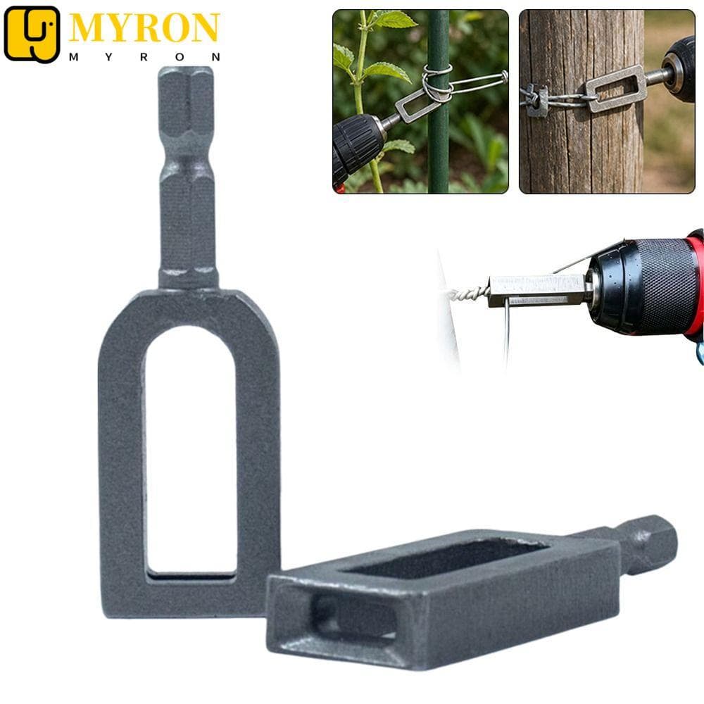 Ferramenta De Torção De Fio MYRON1 , Twister De Broca De Liga De Aço Resistente , Amarração De Vergalhão De Haste Hexago