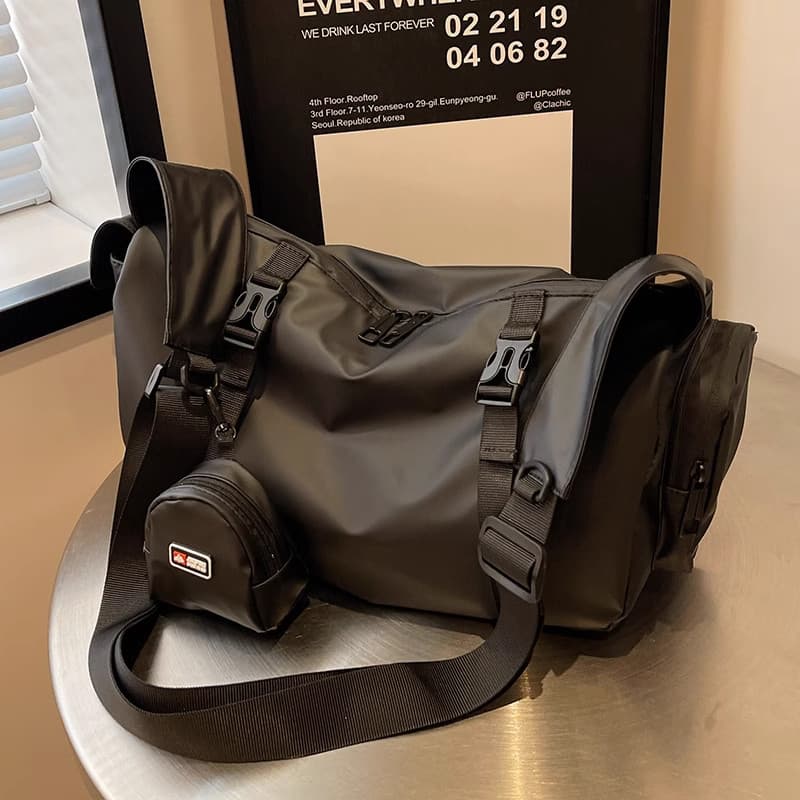 Bolsa de ginástica esportiva à prova d'água de grande capacidade, novo estilo, moda feminina, bolsa de ombro para estuda