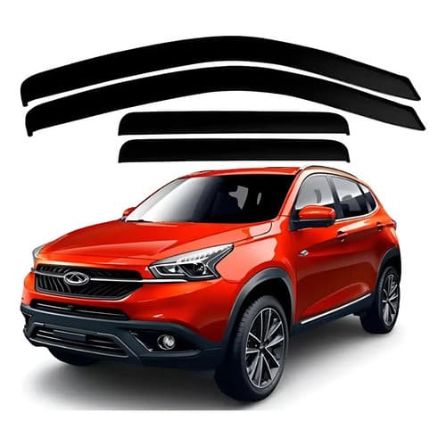 Calha De Chuva Acrilica Fumê Tiggo 7 2019 A 2020 4 Portas