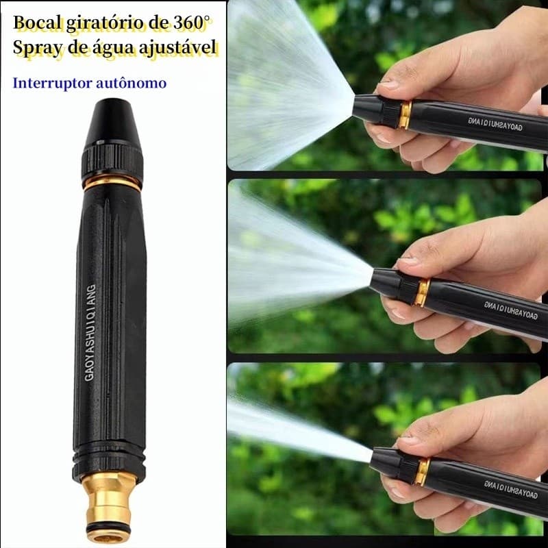 Kit Bico de Alta Pressão para Mangueira com Conectores – Limpeza Pesada, Carros, Quintal