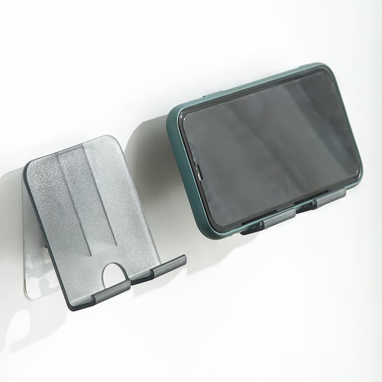 [Estoque pronto] Suporte simples preguiçoso sem marcação para celular Suporte para celular montado na parede Armazenamen