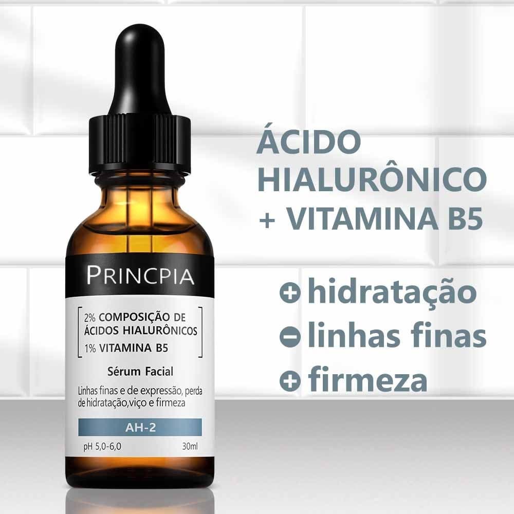 Sérum Facial 30ml Ácido Hialurônico 2% Vitamina B5 Hidratação Profunda Suaviza Linhas Finas Firmeza
