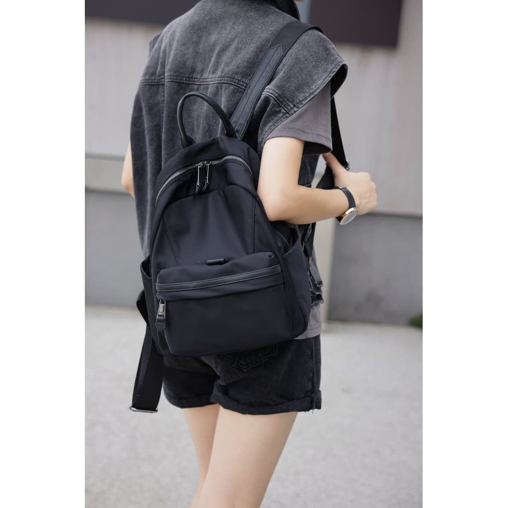 Luz de luxo à prova dwaterproof água náilon pano mochila feminina Oxford pano grande capacidade lazer viagem mochila luz