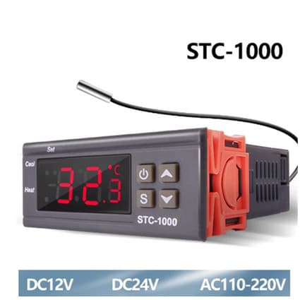 Termostato stc-1000 incubadora de aquário máquina de frutos do mar microscópio Digital eletrônico controlador de tempera