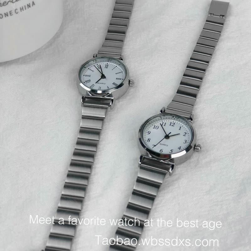 Relógio feminino Retro luz luxo nicho influenciador moda ins estilo estudante cinto relógio feminino simples elegante re