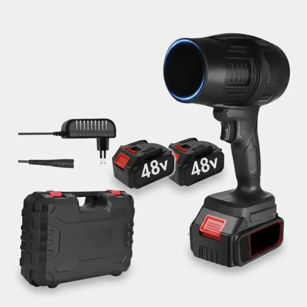 Soprador De Ar Profissional  Bateria 48v Limpeza Auto Carros