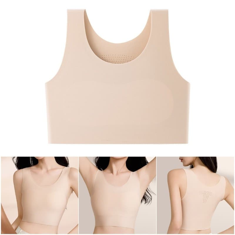 Chest Binder FTM Tran Traceless Invisível Bralette Elástico Peito Fichário