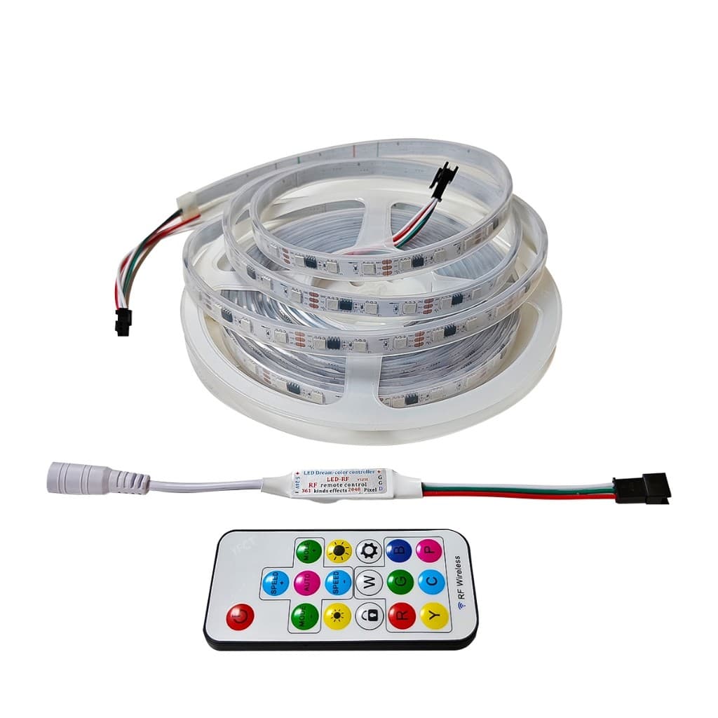 Fita Led 2811 Dupla Face Digital 60 Led Ip65 5m Branco