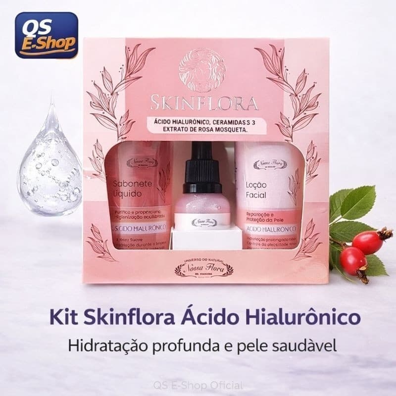Kit Skinflora Ácido Hialurônico Hidratação Facial