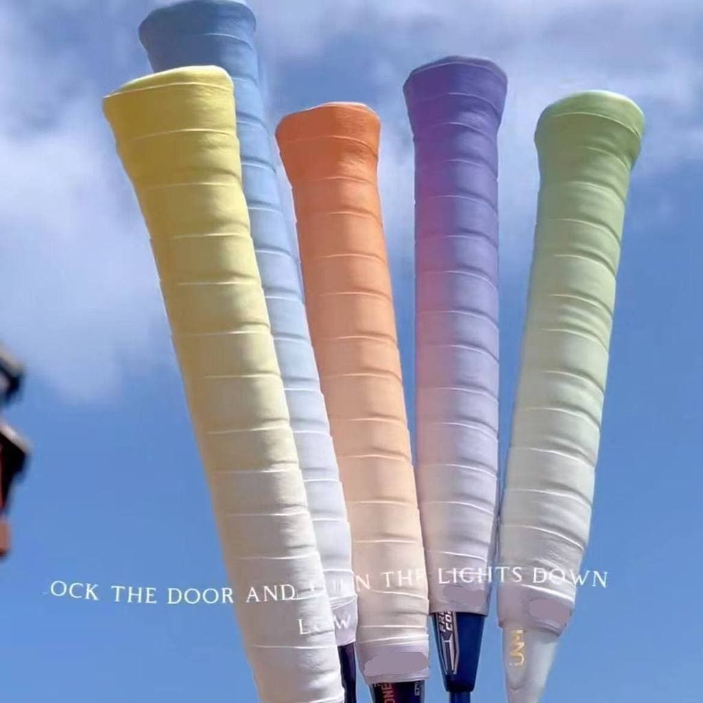 Raquete de Badminton gradiente mão cola dragão cola Anti-deslizamento fita absorvente de suor pegajoso resistente ao des