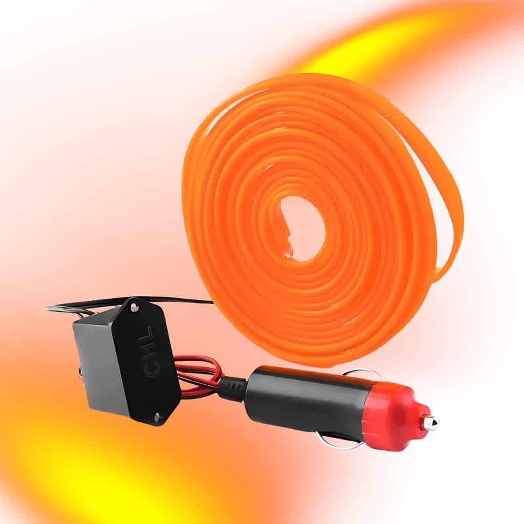 Fita de Led carro Cores Neon Decoração Automotiva 12v 5 metros ou 2 Metros Painel LED