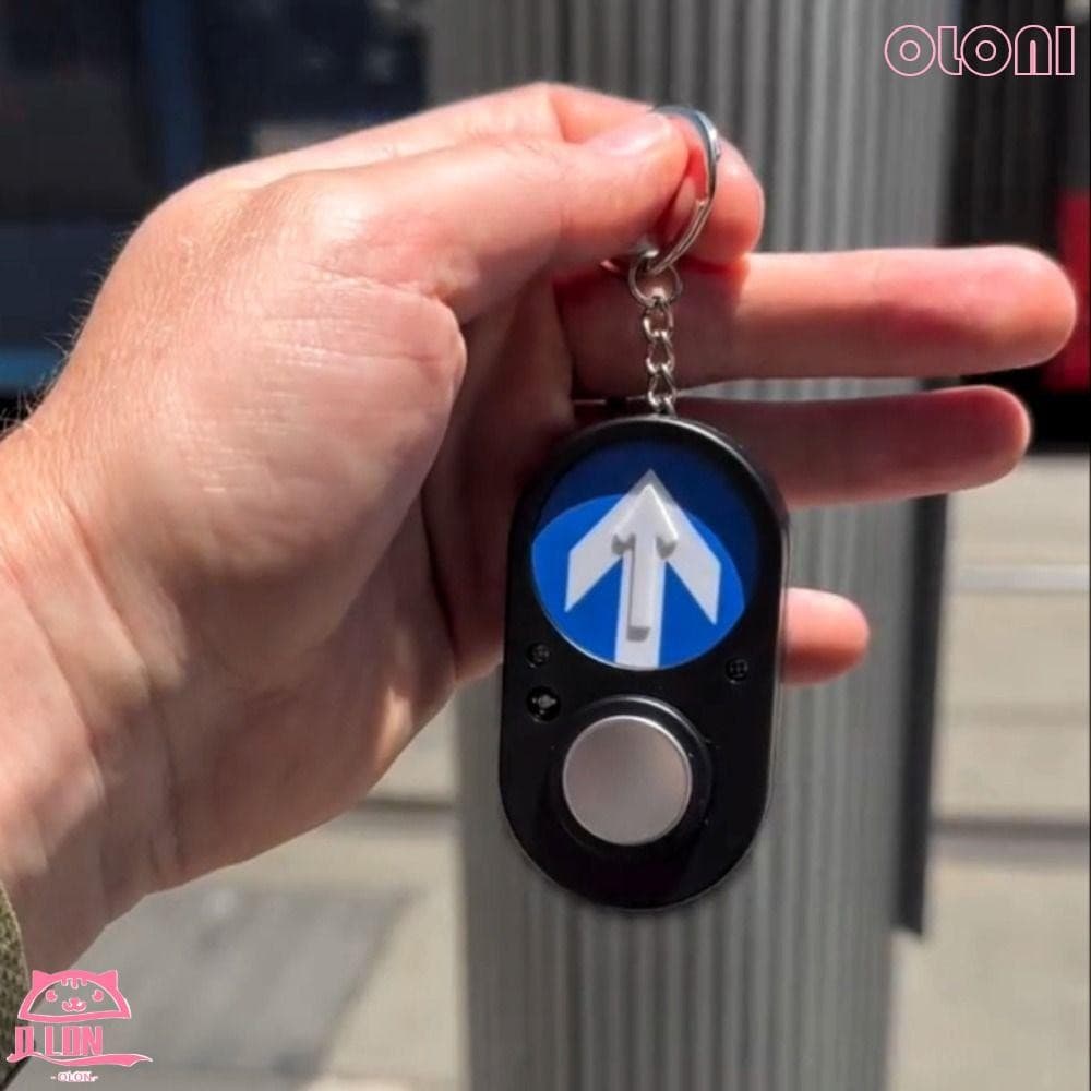 BOLONIMY Press To Make Sound Keychain , Chaveiro Comemorativo Australiano Com Botão De Semáforo Na Calçada